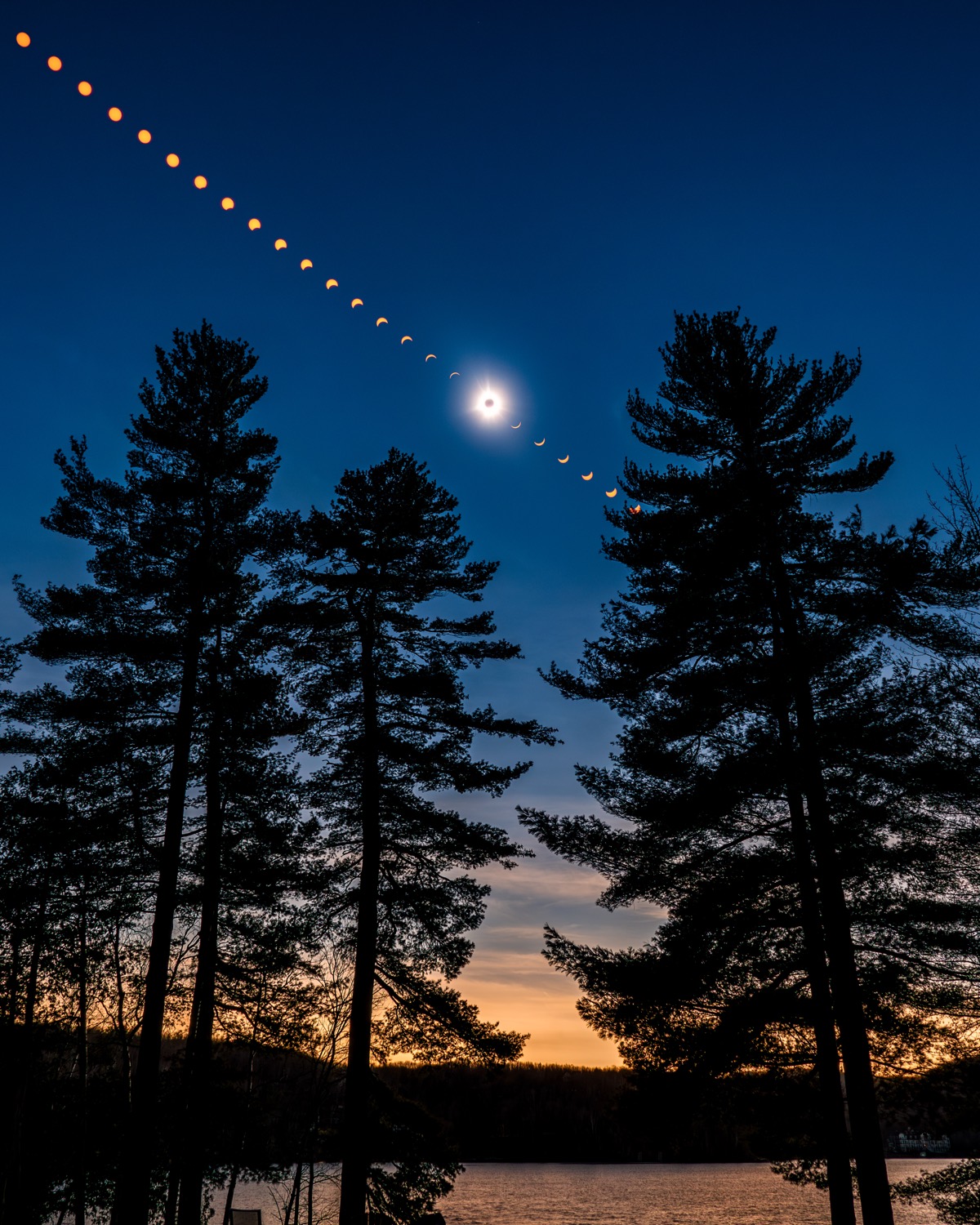 Totality over the treeline